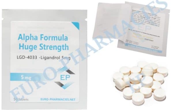 Alta potência (Ligandrol LGD4033) comprimido de 5 mg, 50 comprimidos Euro Pharmacies EU