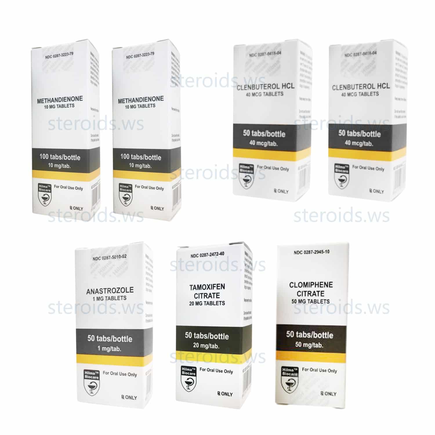 PACK MUSCLE SEC (ORAL) DIANABOL + CLENBUTEROL + PCT (8 SEMANAS) Hilma