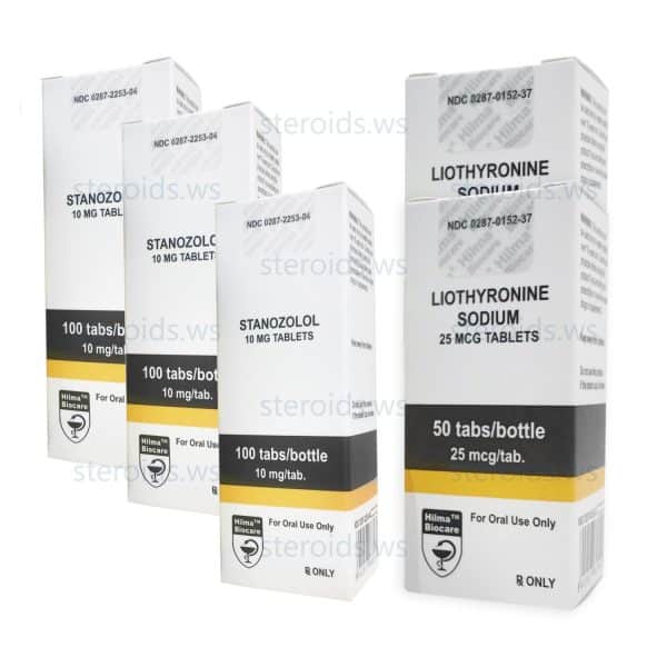 Pacote seco Stanozolol + esteróides orais Cytomel T3 (8 semanas) Hilma