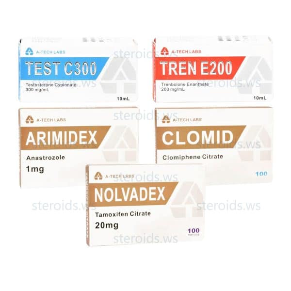 PACOTE MÚSCULO MAGRO NÍVEL I (INJETO) CIPIONATO DE TESTOSTERONA + ENANTATO DE TRENBOLONA + PCT (10 SEMANAS) A Tech Labs