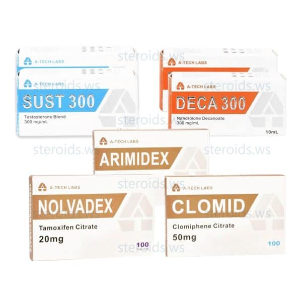 PACK MASS NÍVEL II (INJETAR) A TECH LABS SUSTA+ DECA + PCT (8 SEMANAS)