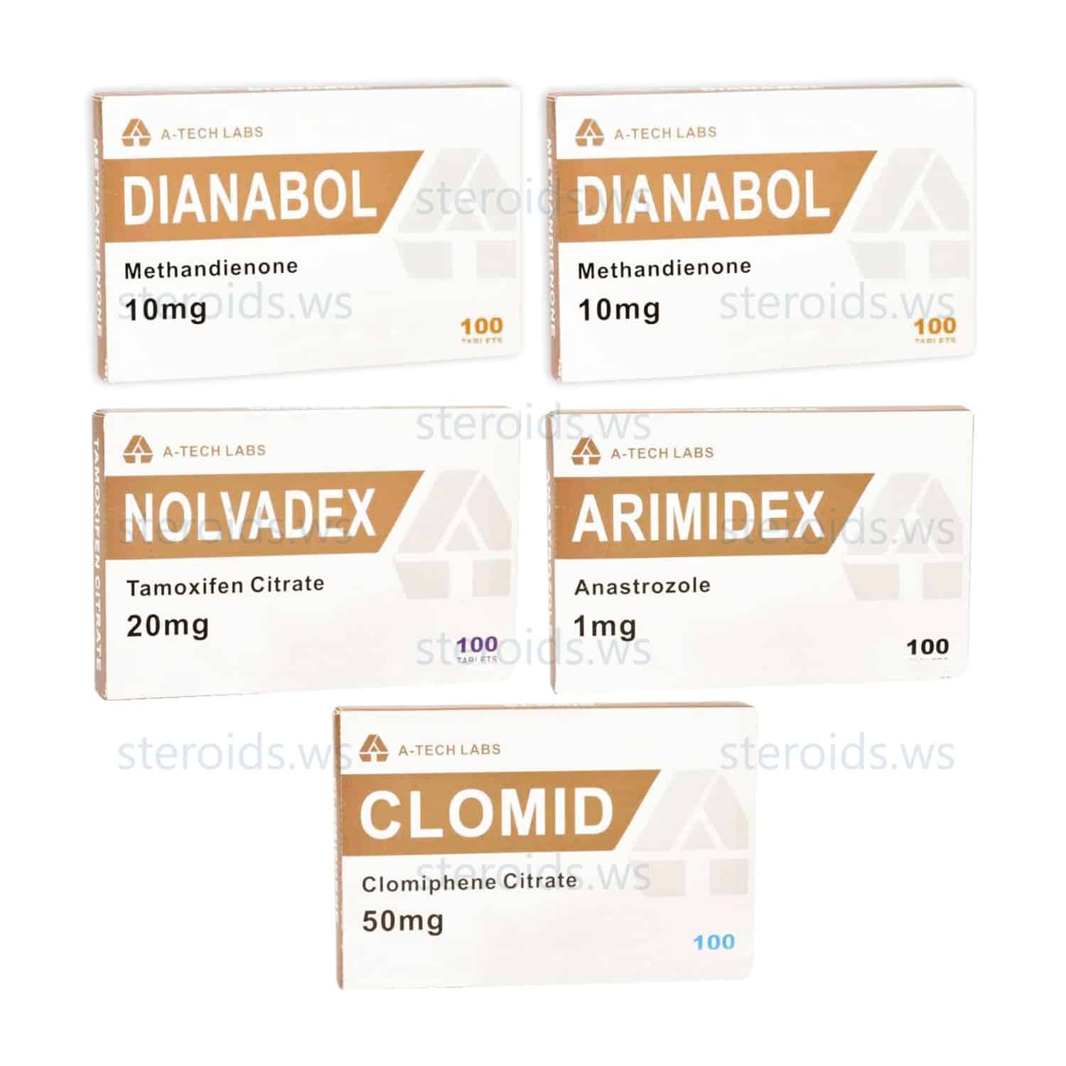 PACK MASS (ORAL) A TECH LABS DIANABOL + PCT (6 SEMANAS)