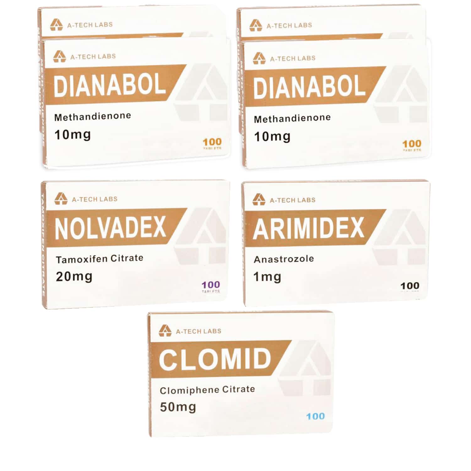 PACK MASS (ORAL) A TECH LABS DIANABOL + PCT (8 SEMANAS)