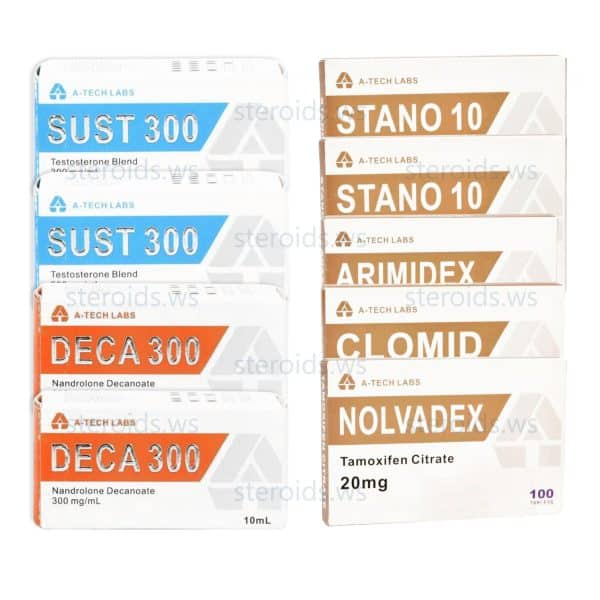 Pacote de ganho de massa seca (ORAL INJECT) SUSTANON + DECA + WINSTROL (8 semanas) A Tech