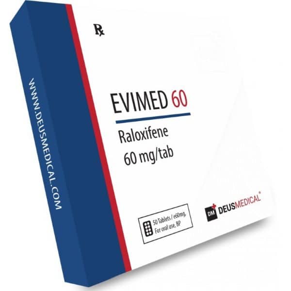 EVIMED 60 (Cloridrato de Raloxifeno) 50 comprimidos de 60 mg DEUS MEDICAL