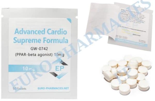 Advanced Cardio (GW 0742) comprimido de 10 mg, 50 comprimidos Euro Pharmacies EU