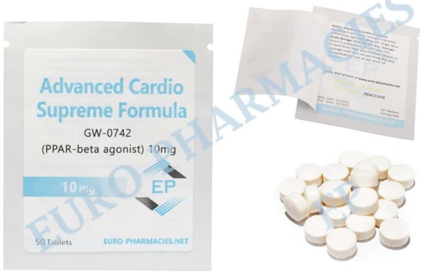 Advanced Cardio (GW 0742) 10mg guia 50tabs Euro Pharmacies EU