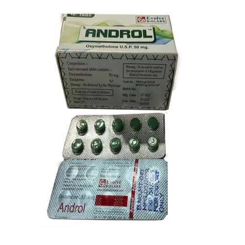 Anadrol 50 mg (10 comprimidos) Evolve Biolabs