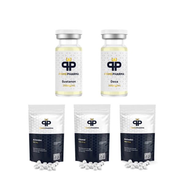 Pacote de ganho de massa NÍVEL I INJETO SUSTANON 250 DECA DURABOLIN 250 8 semanas PRIME PHARMA