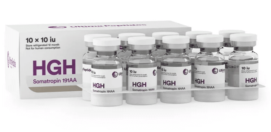 Ultima HGH 10 x 10 UI 10 frascos x 10 UI UltimaPeptides