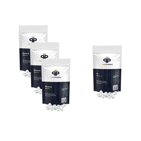 Esteroides orais secos de Stanozolol T3 Cytomel 8 semanas PRIME PHARMA 1